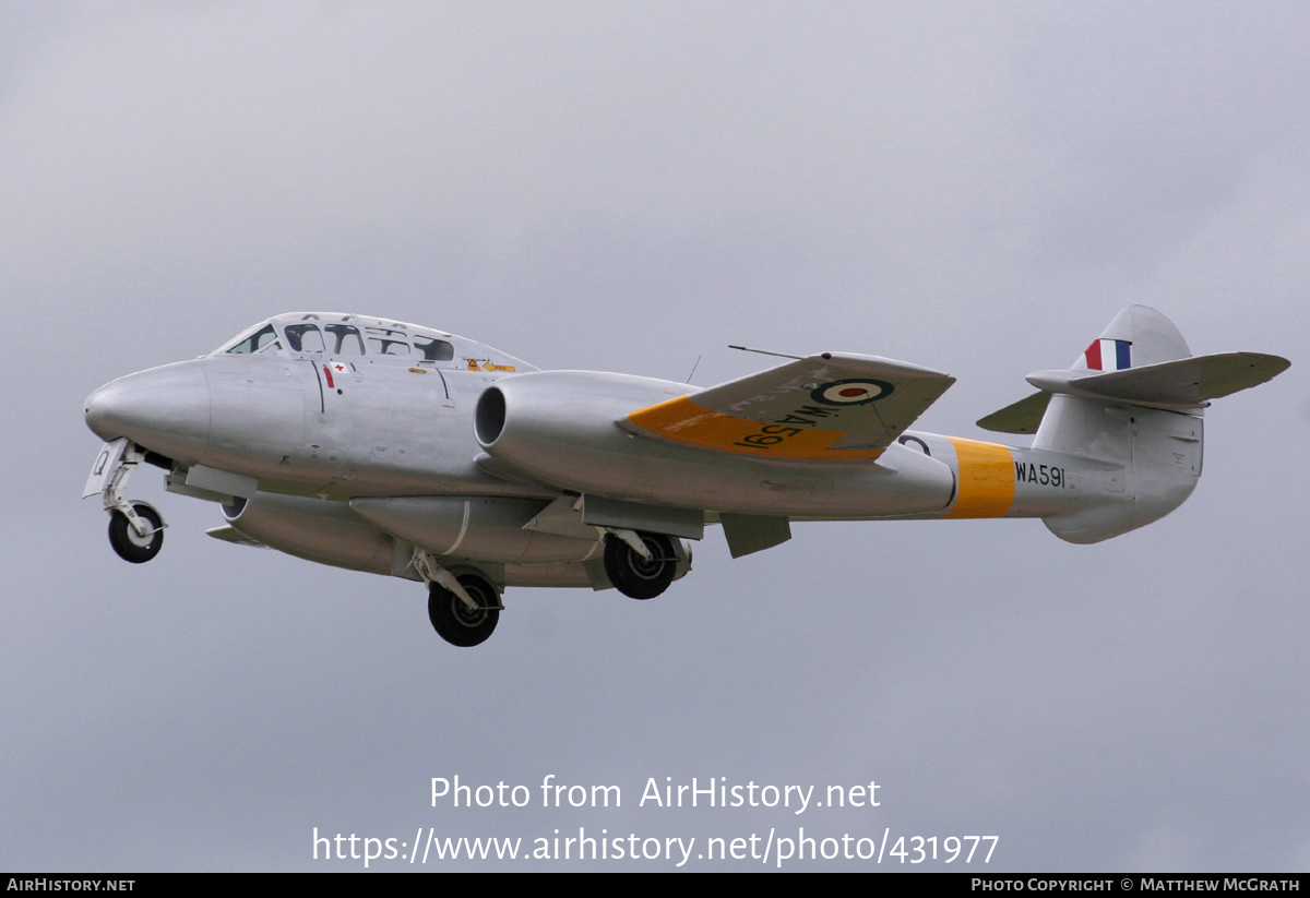 Aircraft Photo of G-BWMF / WA591 | Gloster Meteor T7 | UK - Air Force | AirHistory.net #431977