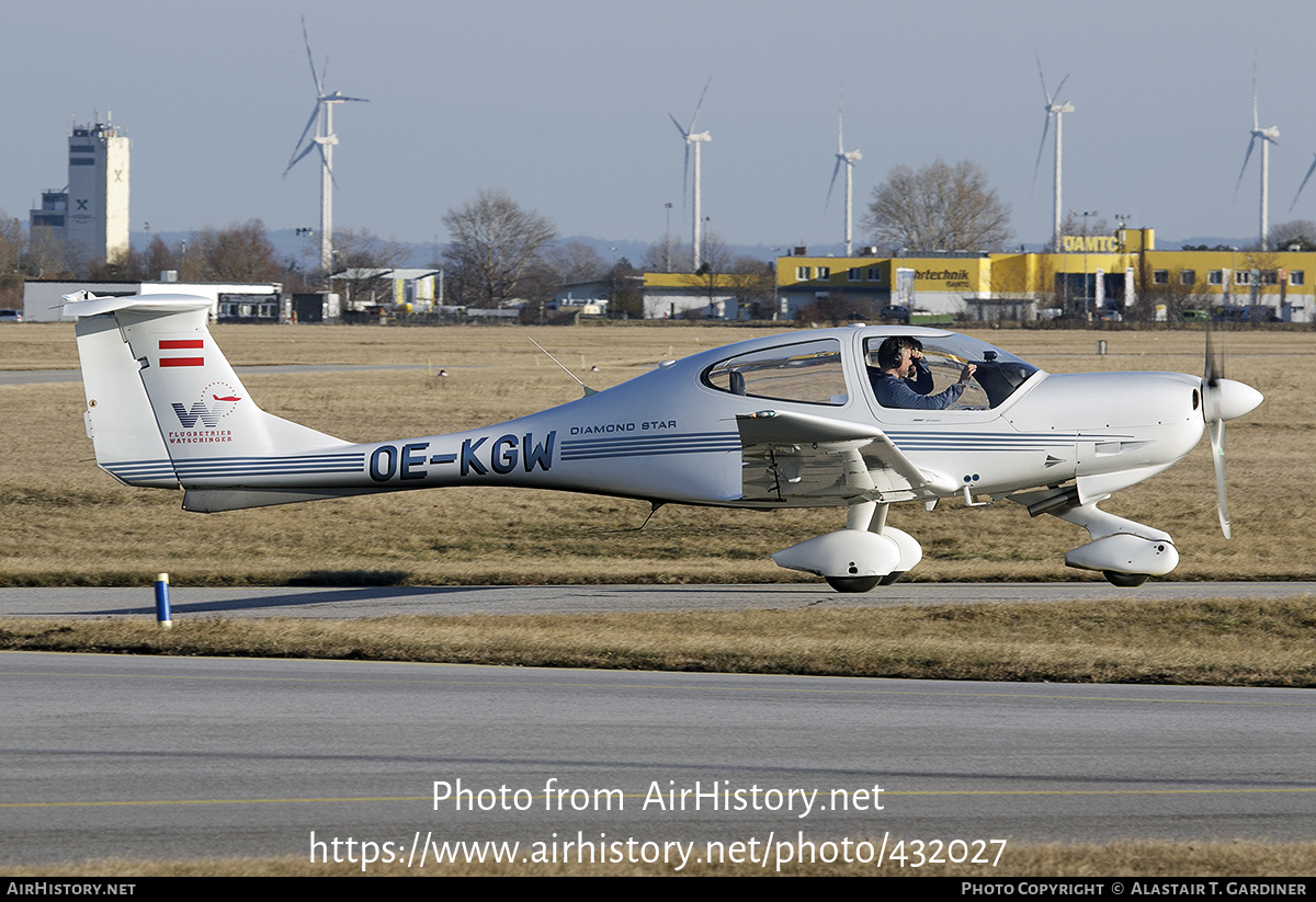 Aircraft Photo of OE-KGW | Diamond DA40 Diamond Star | Flugschule Watschinger | AirHistory.net #432027