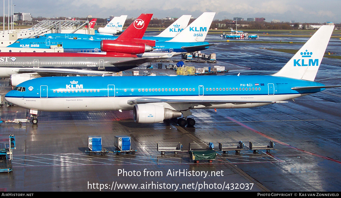 Aircraft Photo of PH-BZI | Boeing 767-306/ER | KLM - Royal Dutch Airlines | AirHistory.net #432037