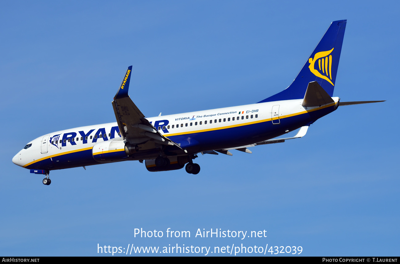 Aircraft Photo of EI-DHR | Boeing 737-8AS | Ryanair | AirHistory.net #432039