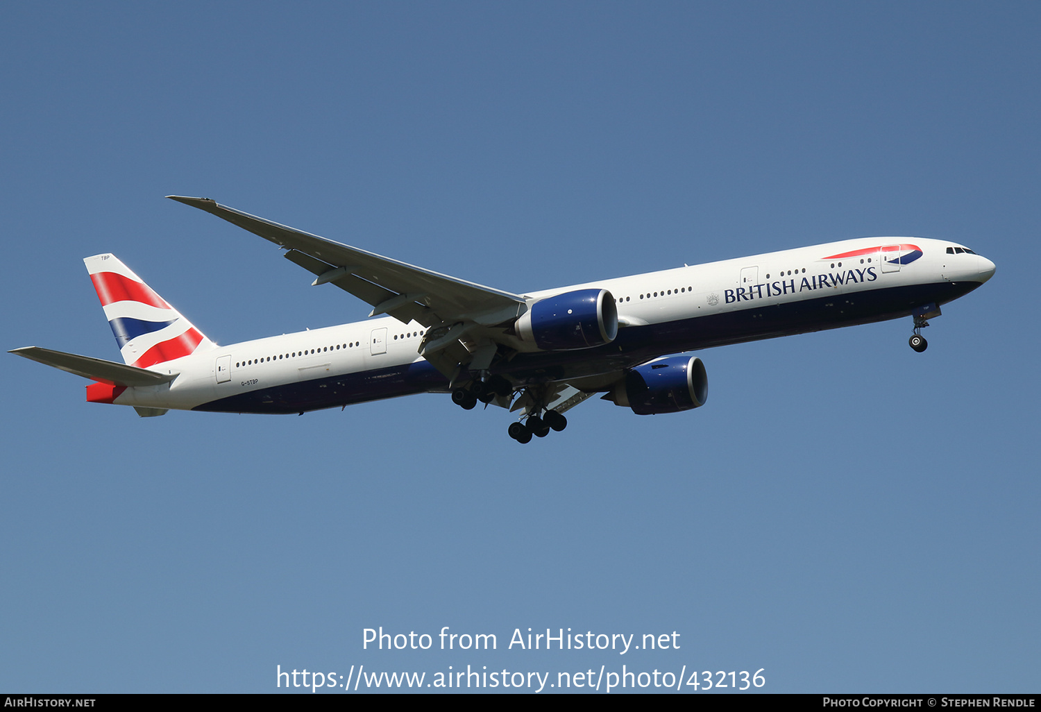 Aircraft Photo of G-STBP | Boeing 777-300/ER | British Airways | AirHistory.net #432136