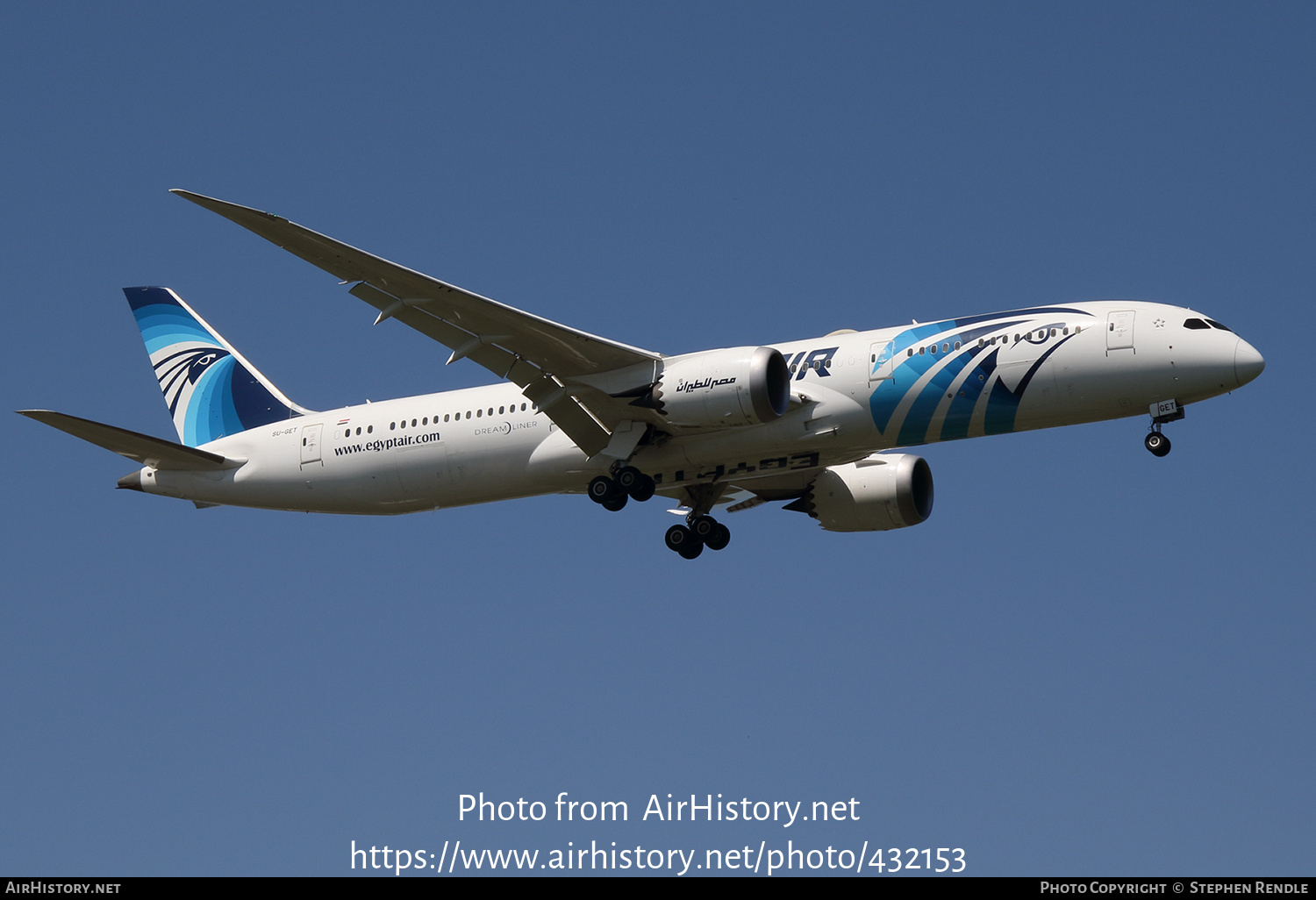 Aircraft Photo of SU-GET | Boeing 787-9 Dreamliner | EgyptAir | AirHistory.net #432153