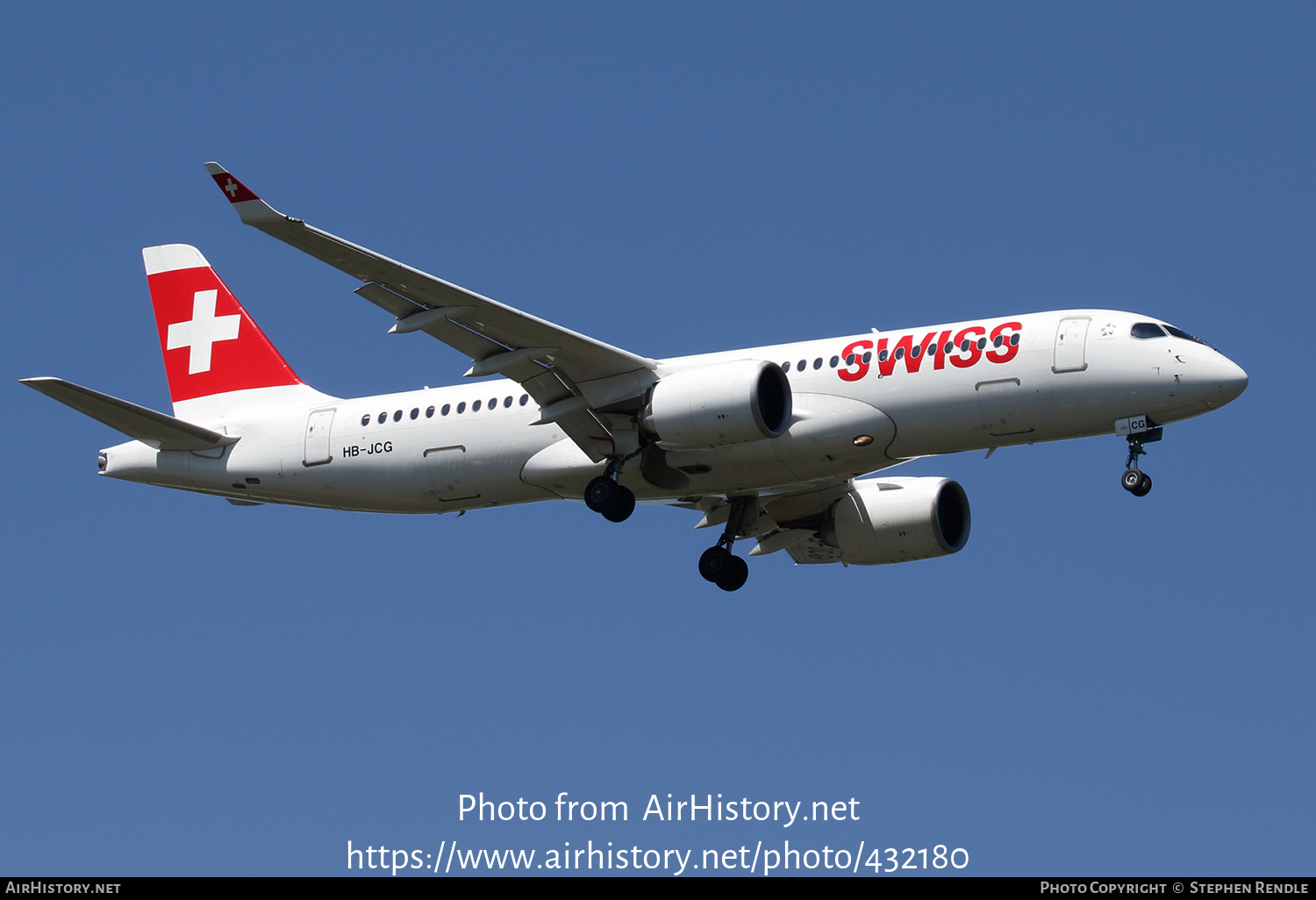 Aircraft Photo of HB-JCG | Bombardier CSeries CS300 (BD-500-1A11) | Swiss International Air Lines | AirHistory.net #432180