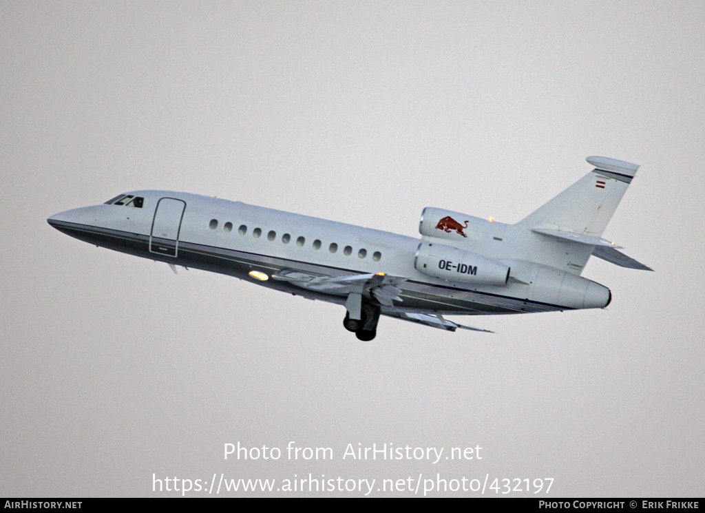 Aircraft Photo of OE-IDM | Dassault Falcon 900EX | Red Bull | AirHistory.net #432197