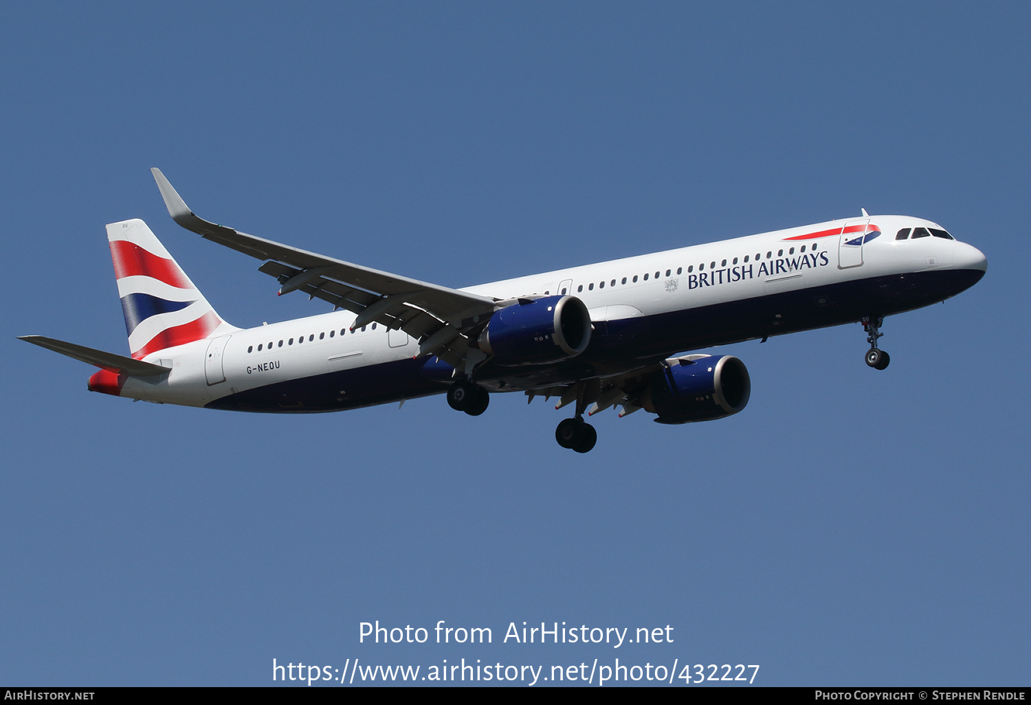 Aircraft Photo of G-NEOU | Airbus A321-271NX | British Airways | AirHistory.net #432227