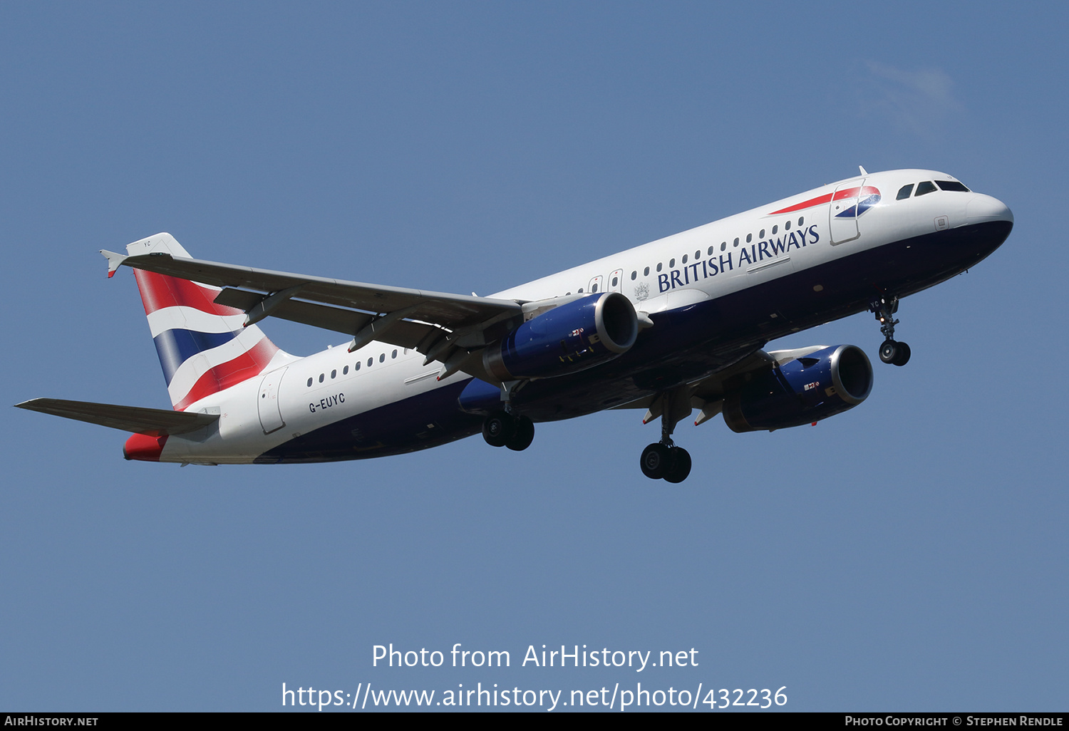 Aircraft Photo of G-EUYC | Airbus A320-232 | British Airways | AirHistory.net #432236