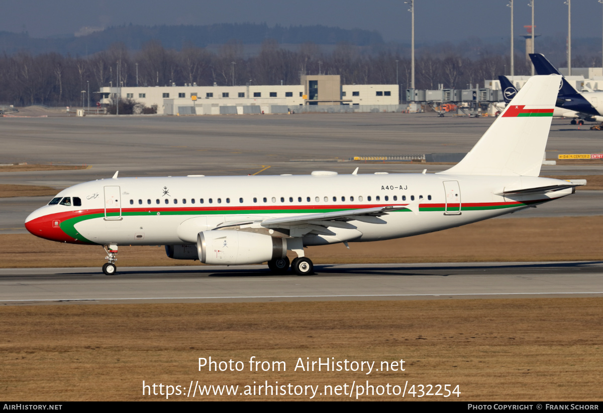 Aircraft Photo of A4O-AJ | Airbus ACJ319 (A319-115/CJ) | Oman Government | AirHistory.net #432254