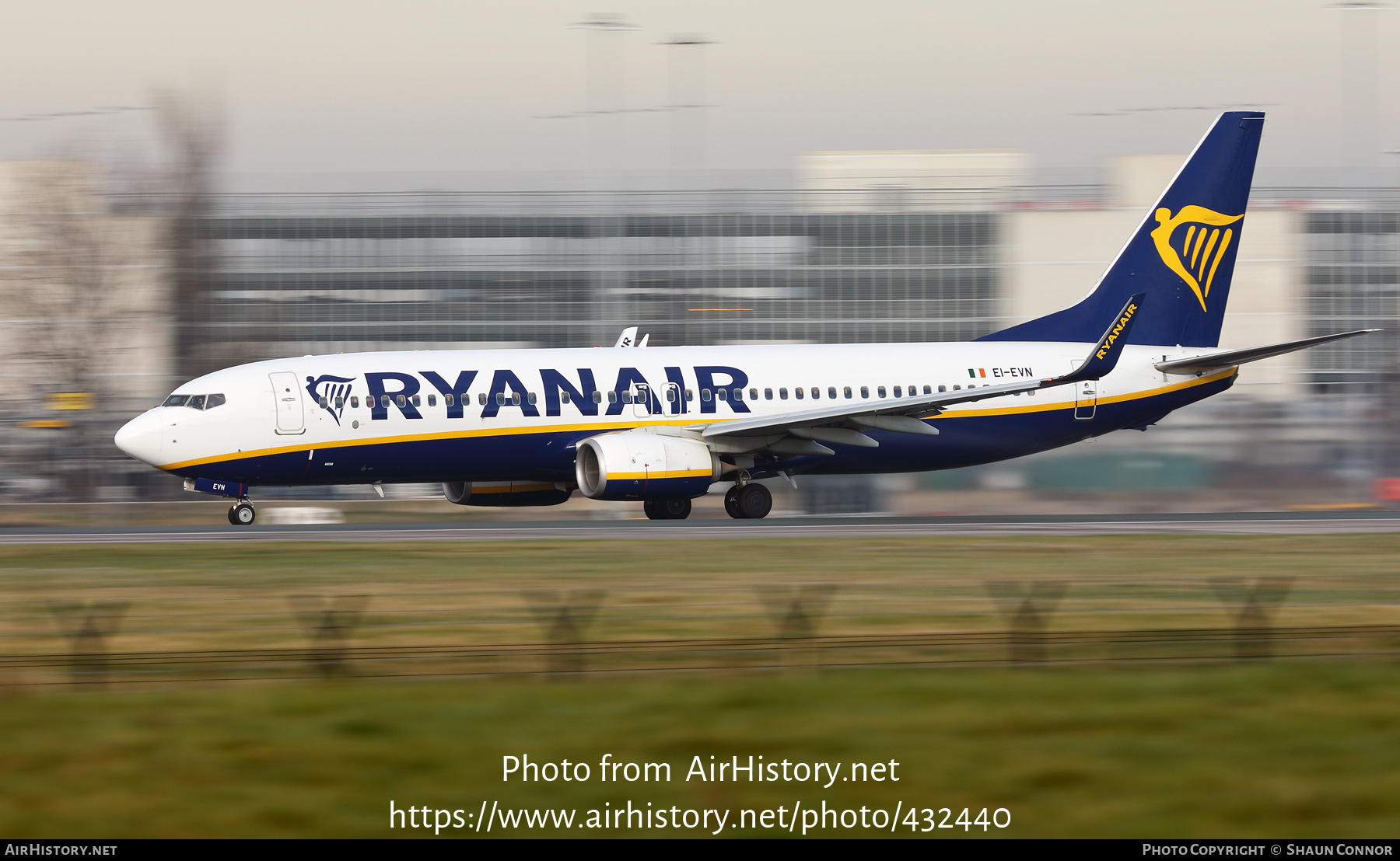 Aircraft Photo of EI-EVN | Boeing 737-8AS | Ryanair | AirHistory.net #432440