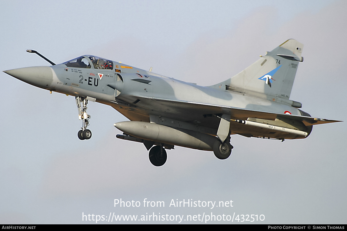 Aircraft Photo of 74 | Dassault Mirage 2000-5F | France - Air Force | AirHistory.net #432510