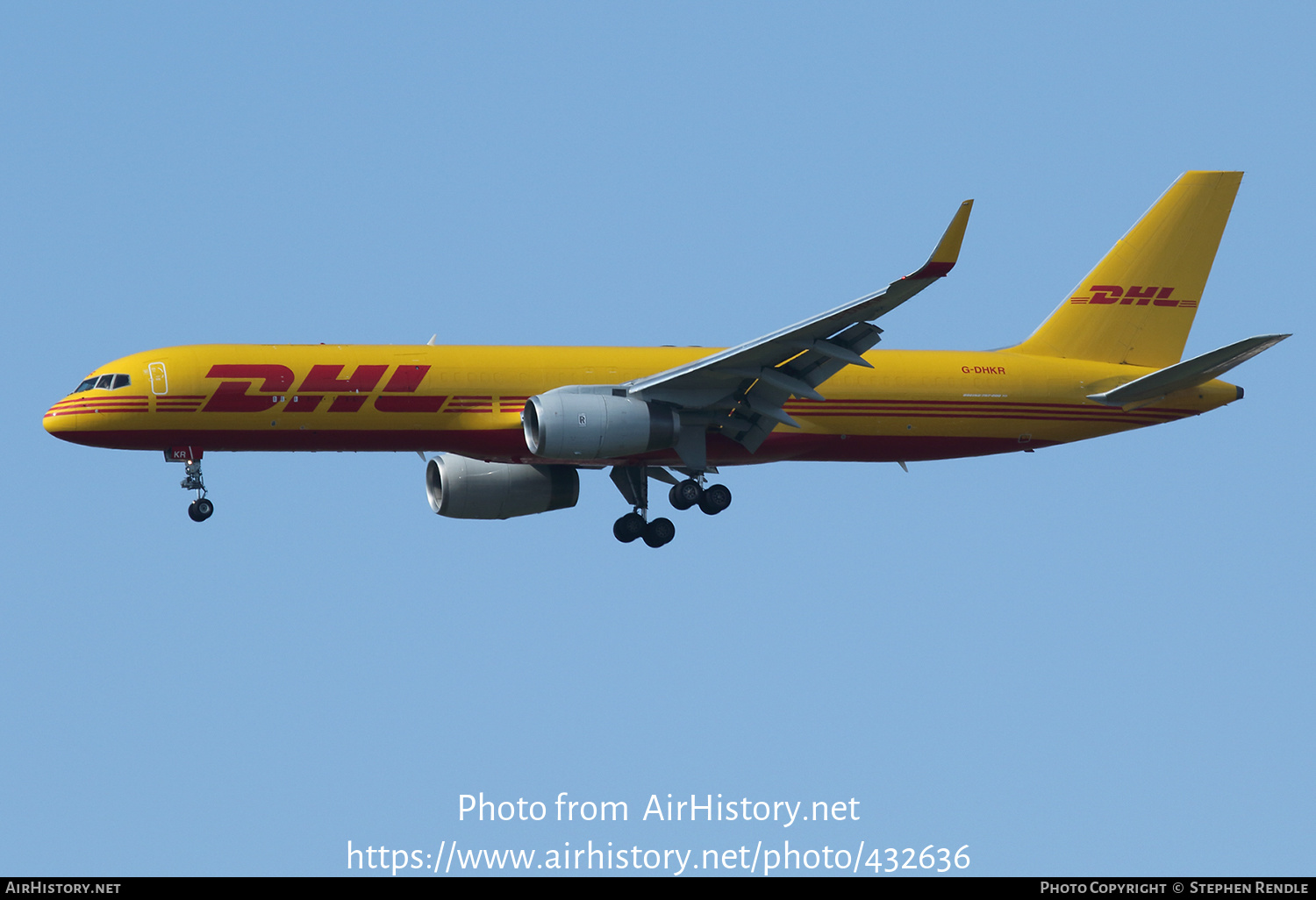 Aircraft Photo of G-DHKR | Boeing 757-223(PCF) | DHL International | AirHistory.net #432636