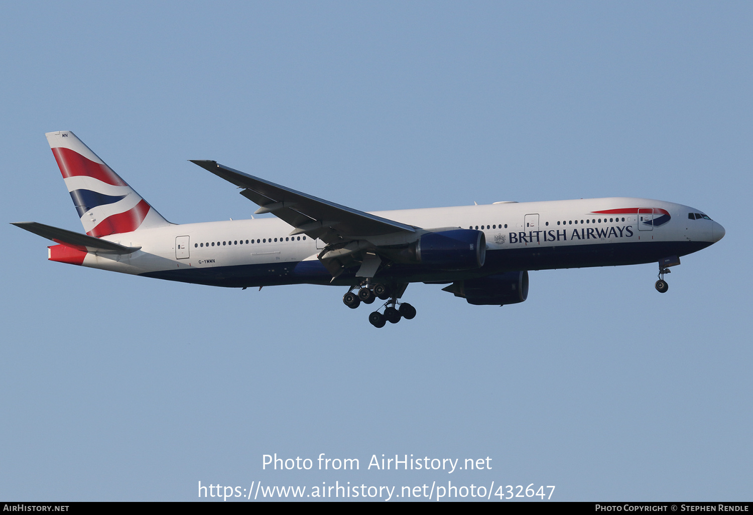 Aircraft Photo of G-YMMN | Boeing 777-236/ER | British Airways | AirHistory.net #432647