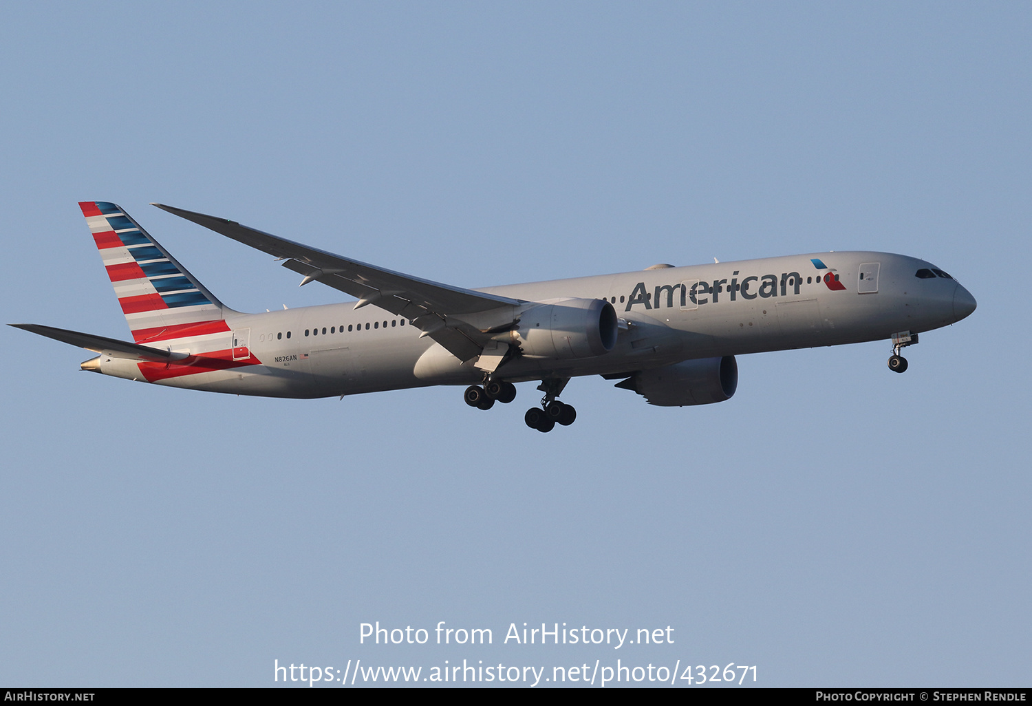 Aircraft Photo of N826AN | Boeing 787-9 Dreamliner | American Airlines | AirHistory.net #432671