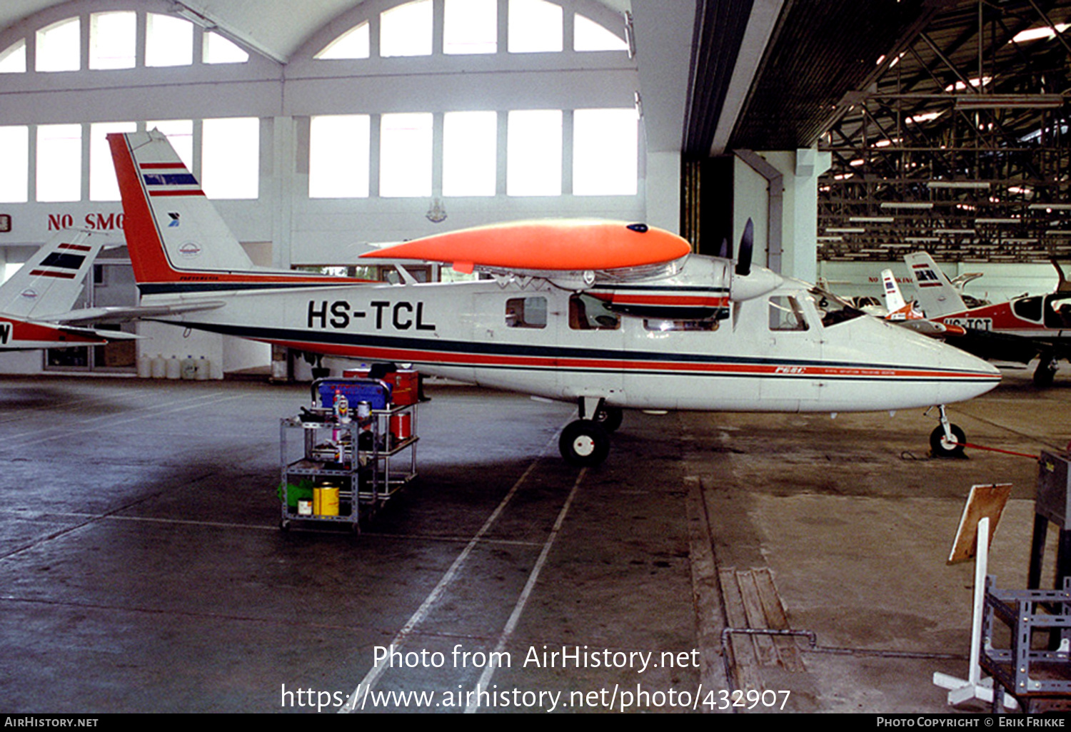 Aircraft Photo of HS-TCL | Partenavia P-68C | Civil Aviation Training Center - CATC | AirHistory.net #432907