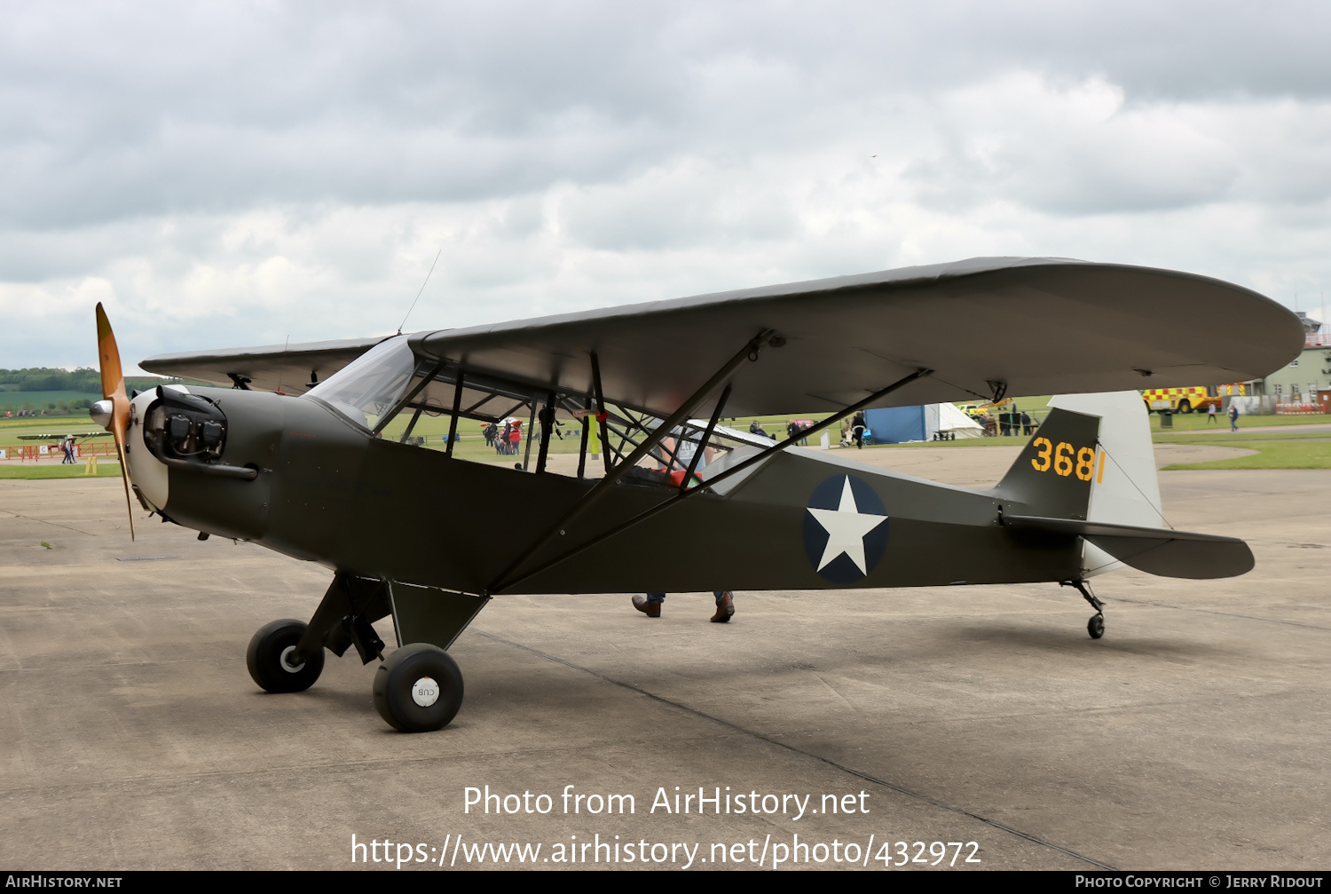 Aircraft Photo of G-AXGP / 3681 | Piper J-3C-90 Cub | USA - Air Force | AirHistory.net #432972