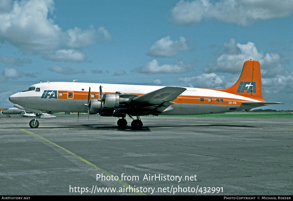 Aircraft Photo of OO-IFA | Douglas DC-6B | International Freight Airways - IFA | AirHistory.net #432991