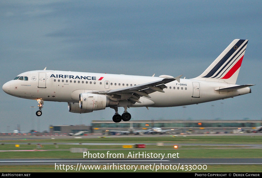 Aircraft Photo of F-GRHS | Airbus A319-111 | Air France | AirHistory.net #433000