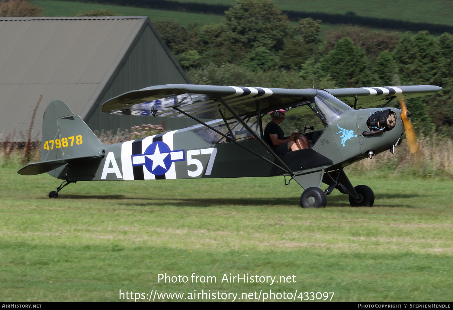 Aircraft Photo of G-BEUI / 479878 | Piper J-3C-65 Cub | USA - Air Force | AirHistory.net #433097