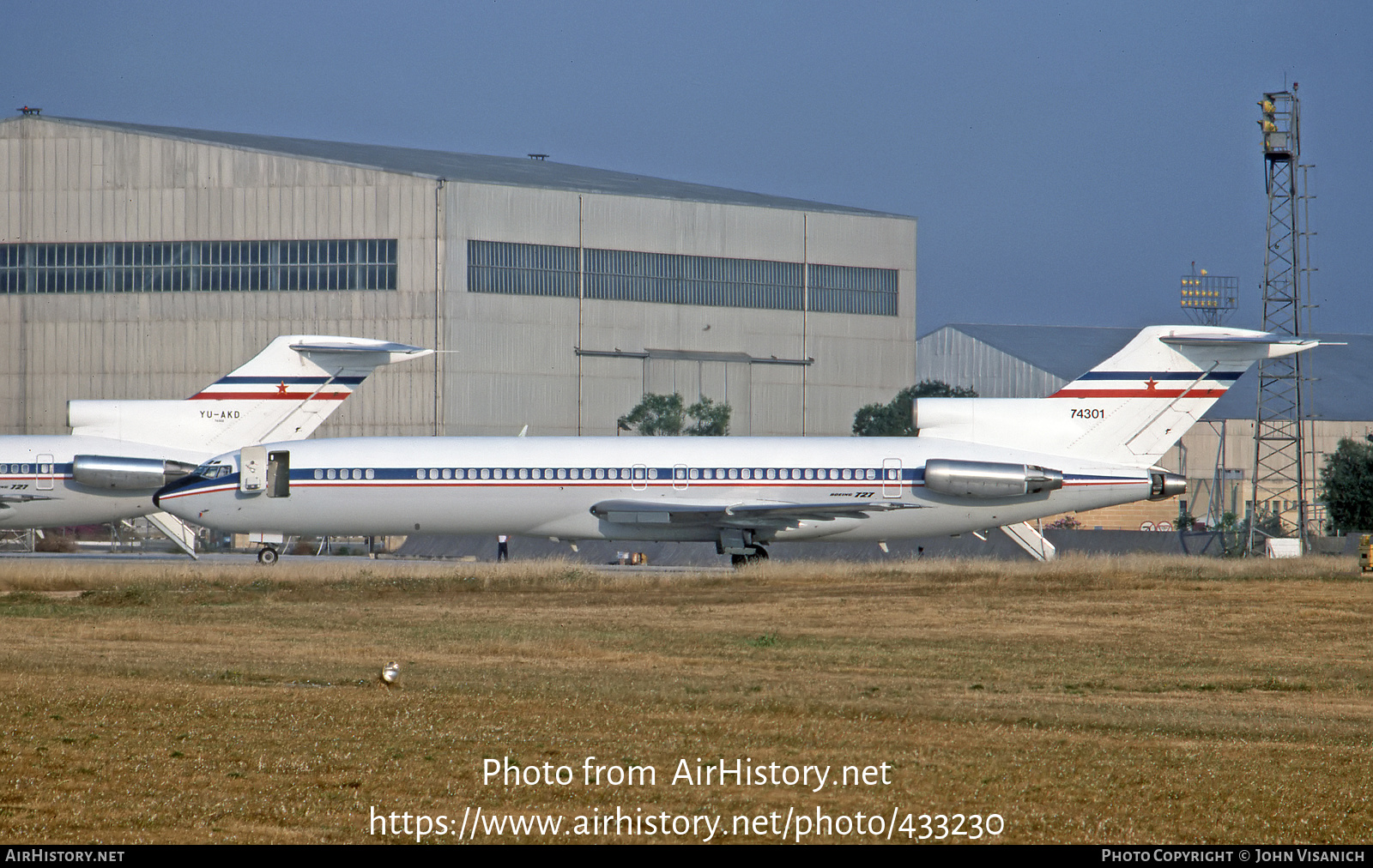 Aircraft Photo of 74301 | Boeing 727-2L8/Adv | Yugoslavia Government | AirHistory.net #433230