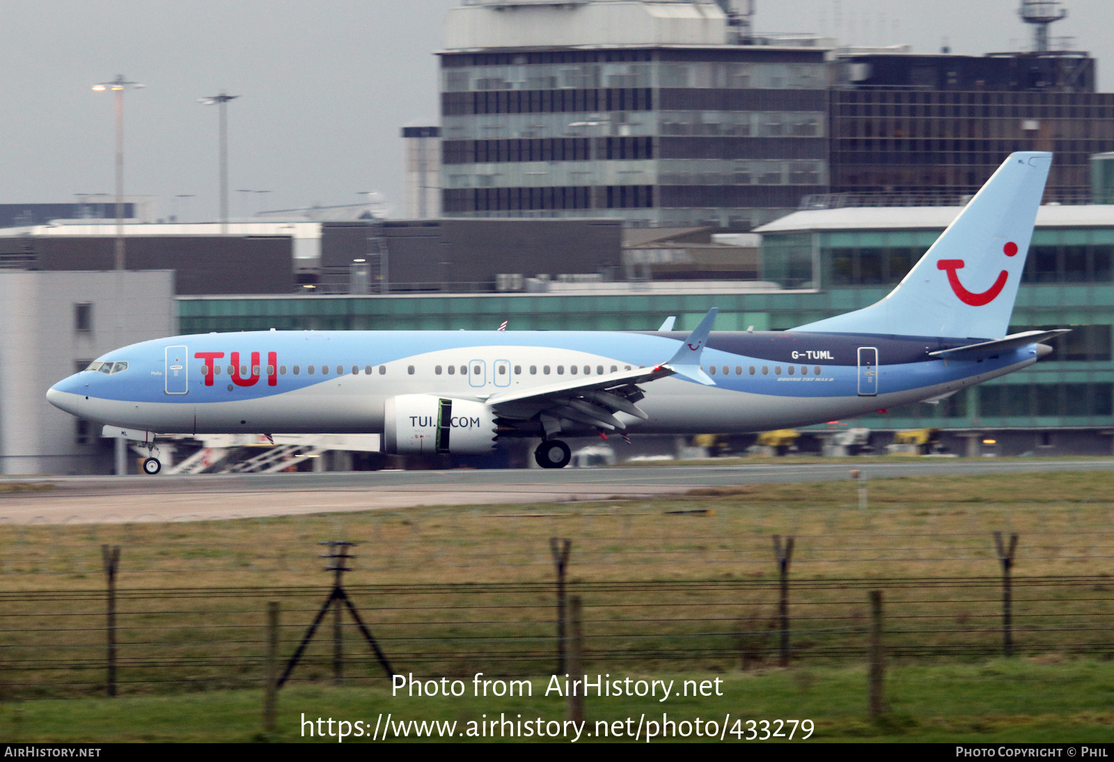 Aircraft Photo of G-TUML | Boeing 737-8 Max 8 | TUI | AirHistory.net #433279