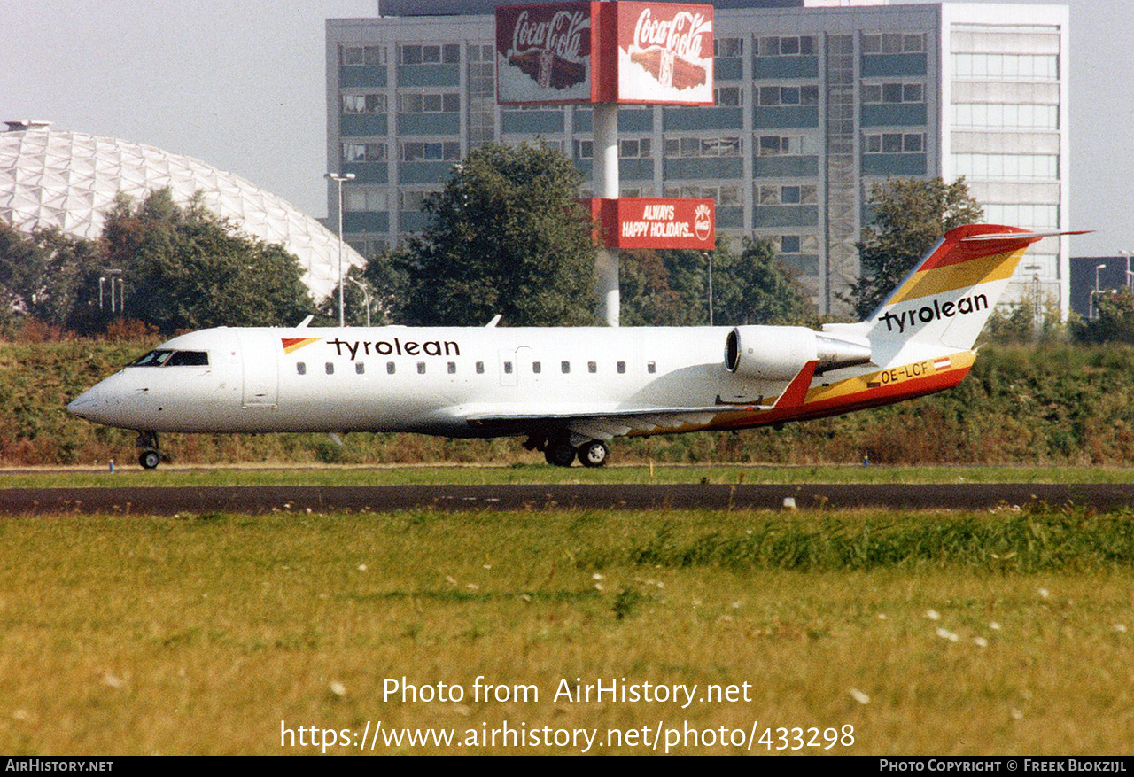 Aircraft Photo of OE-LCF | Canadair CRJ-200LR (CL-600-2B19) | Tyrolean Airways | AirHistory.net #433298