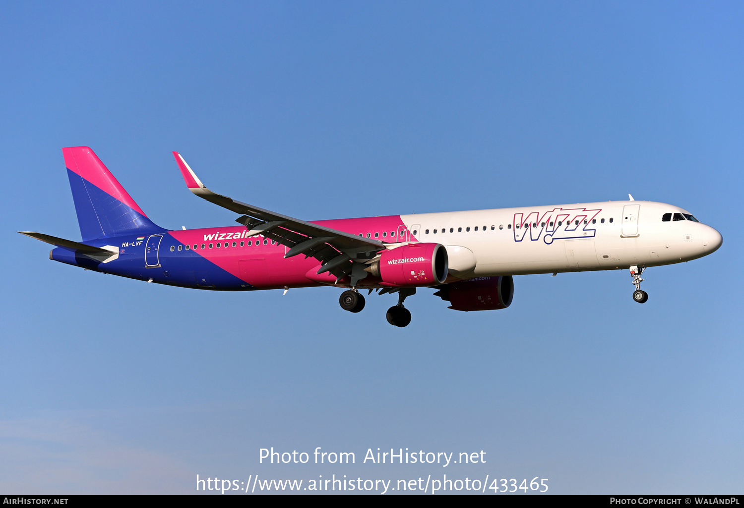 Aircraft Photo of HA-LVF | Airbus A321-271NX | Wizz Air | AirHistory.net #433465