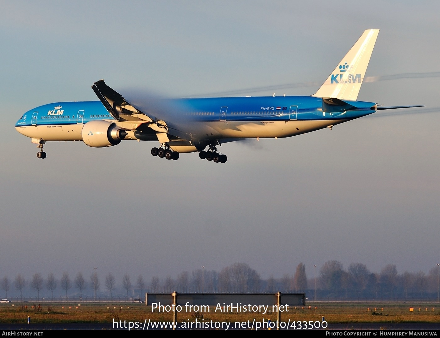 Aircraft Photo of PH-BVG | Boeing 777-306/ER | KLM - Royal Dutch Airlines | AirHistory.net #433500