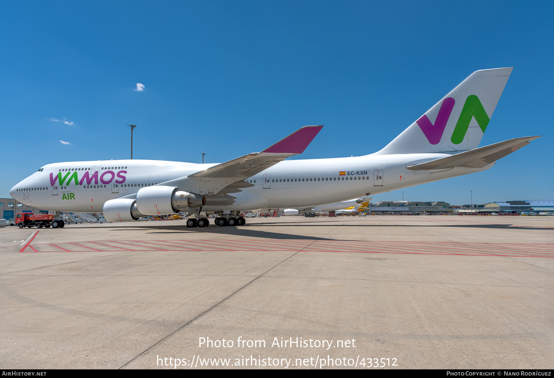 Aircraft Photo of EC-KXN | Boeing 747-4H6 | Wamos Air | AirHistory.net #433512