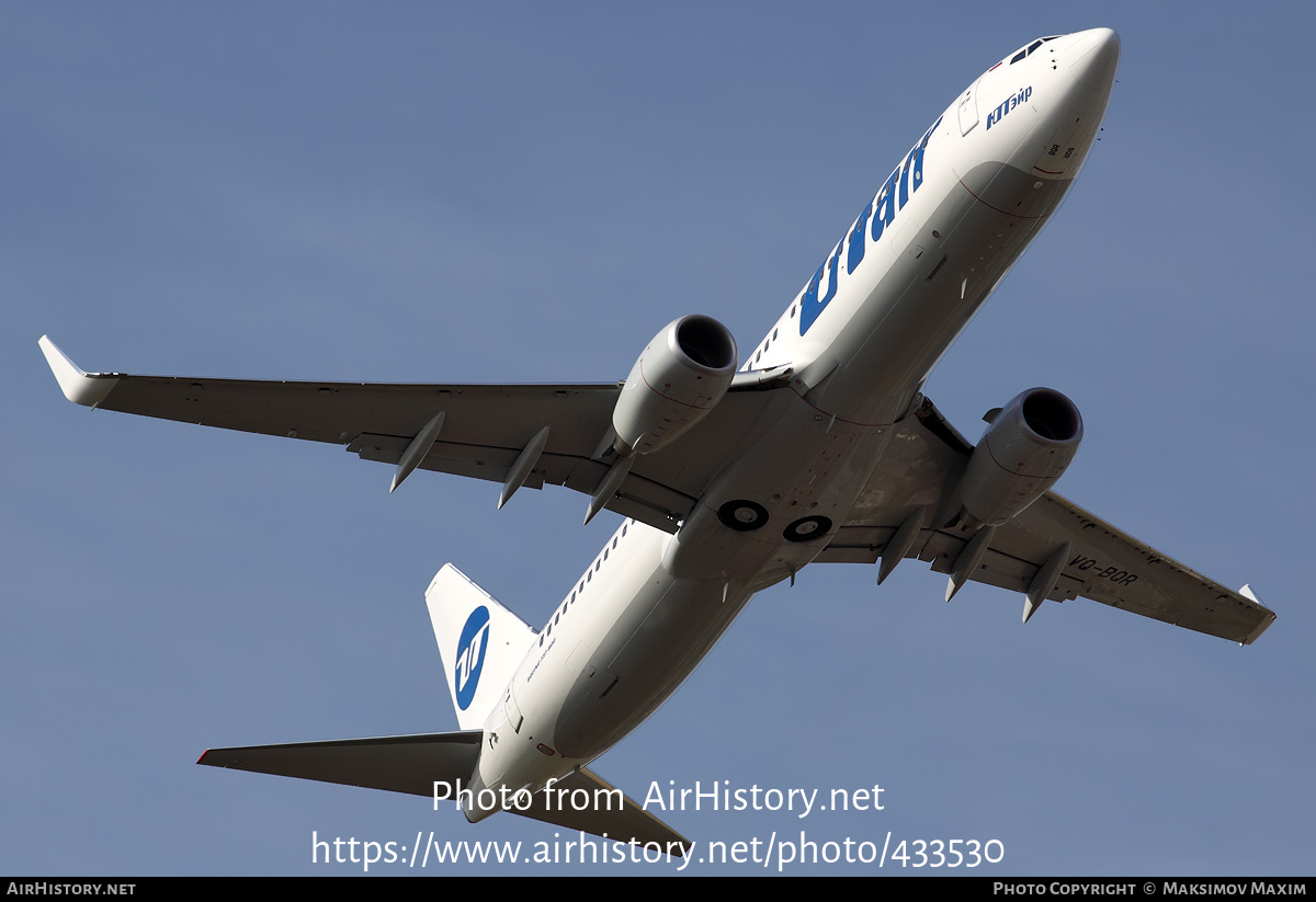 Aircraft Photo of VQ-BQR | Boeing 737-8GU | UTair | AirHistory.net #433530