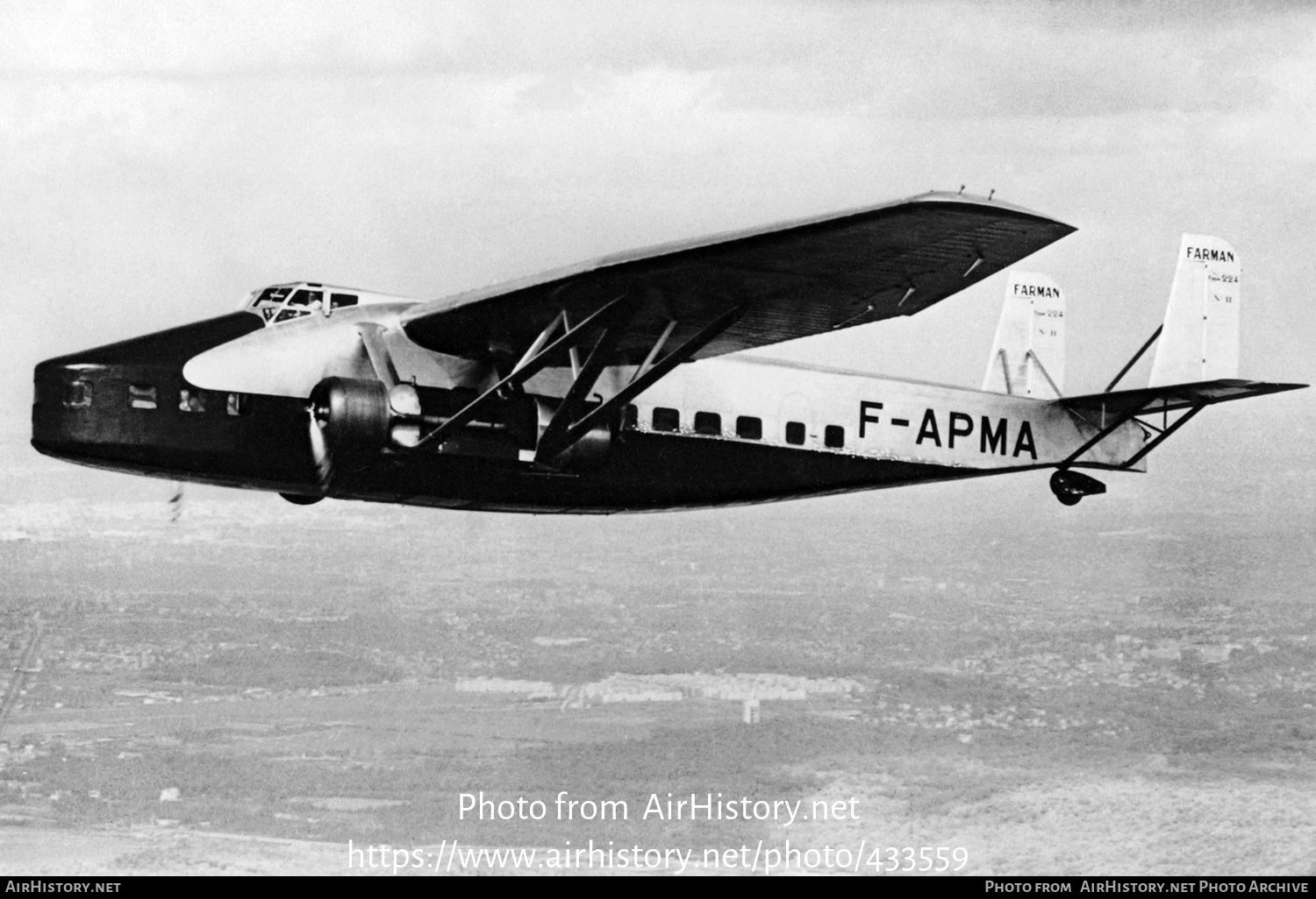 Aircraft Photo of F-APMA | Farman F.224 | Air France | AirHistory.net #433559