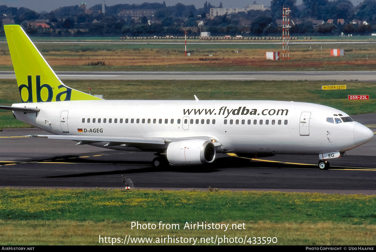 Aircraft Photo of D-AGEG | Boeing 737-35B | DBA - Deutsche BA | AirHistory.net #433590