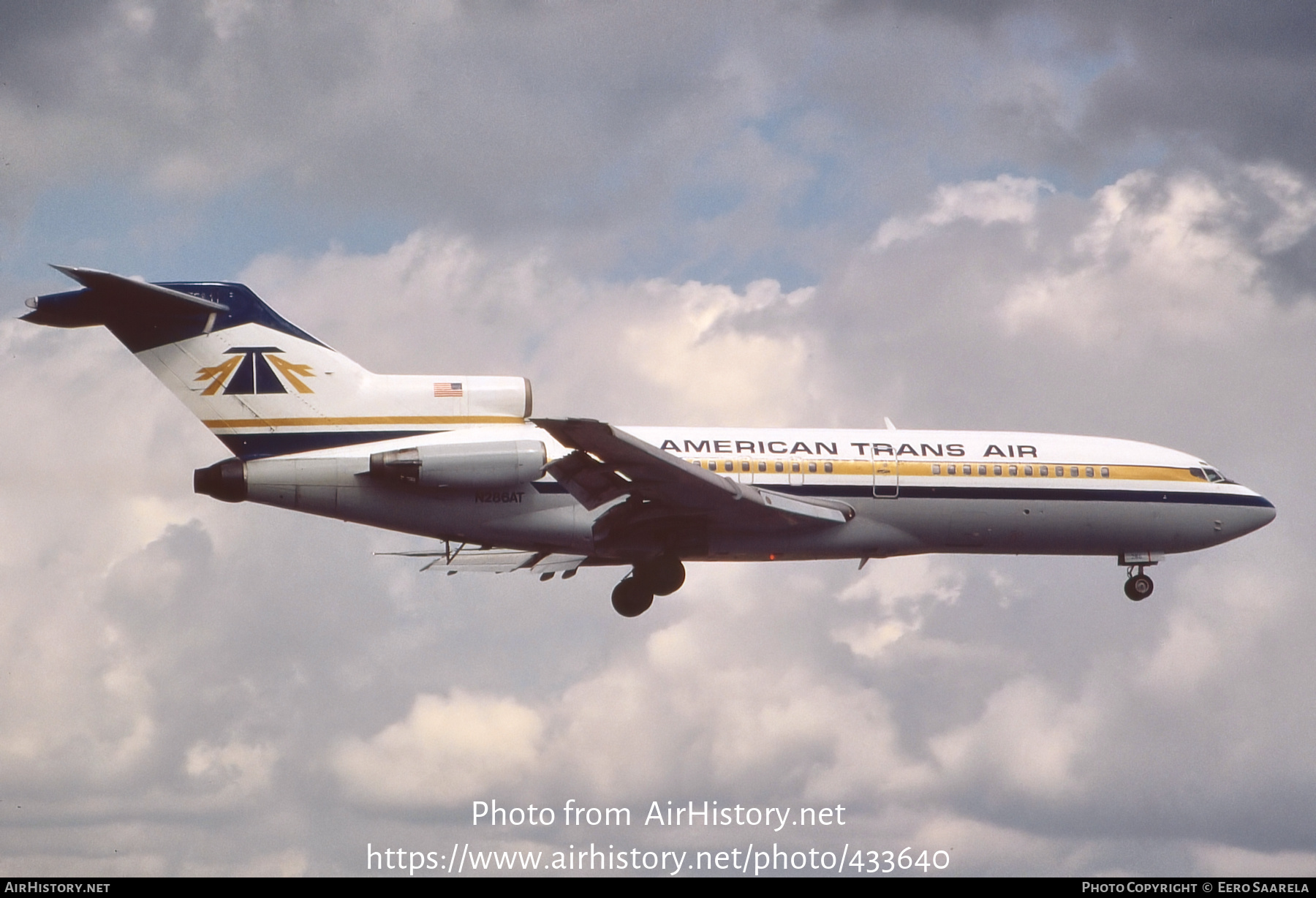 Aircraft Photo of N286AT | Boeing 727-22 | American Trans Air - ATA | AirHistory.net #433640