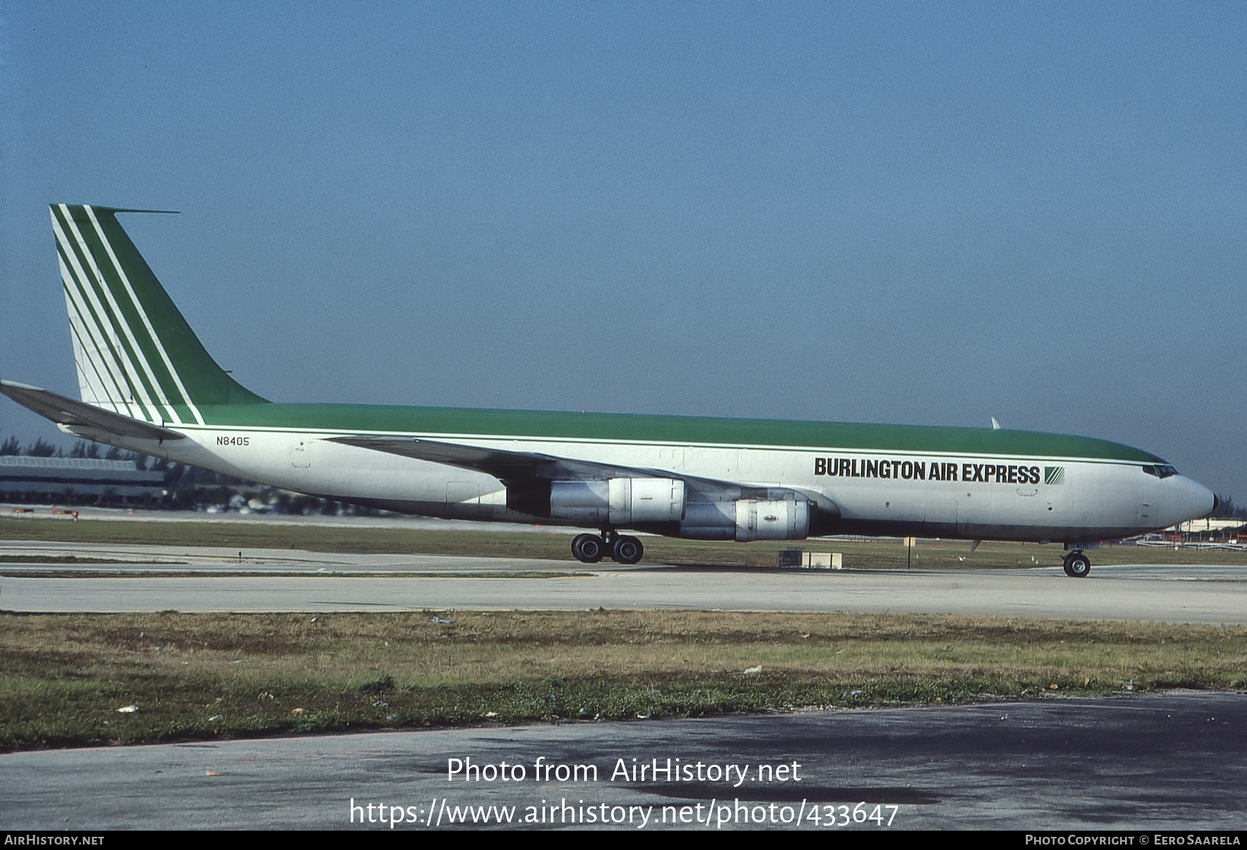 Aircraft Photo of N8405 | Boeing 707-323C | Burlington Air Express | AirHistory.net #433647