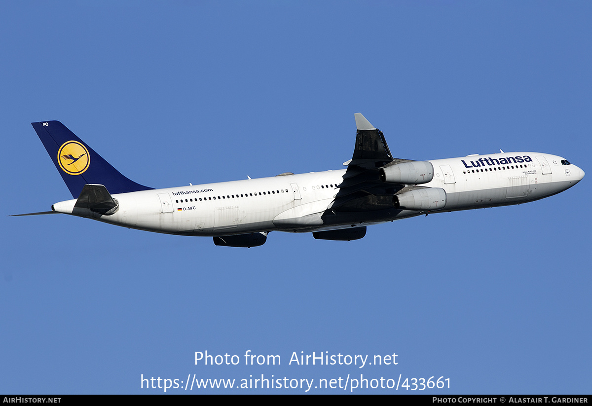 Aircraft Photo of D-AIFC | Airbus A340-313X | Lufthansa | AirHistory.net #433661