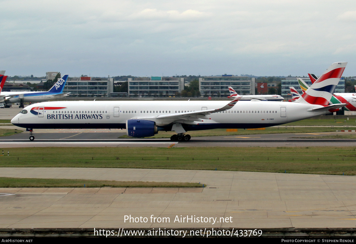 Aircraft Photo of G-XWBE | Airbus A350-1041 | British Airways | AirHistory.net #433769