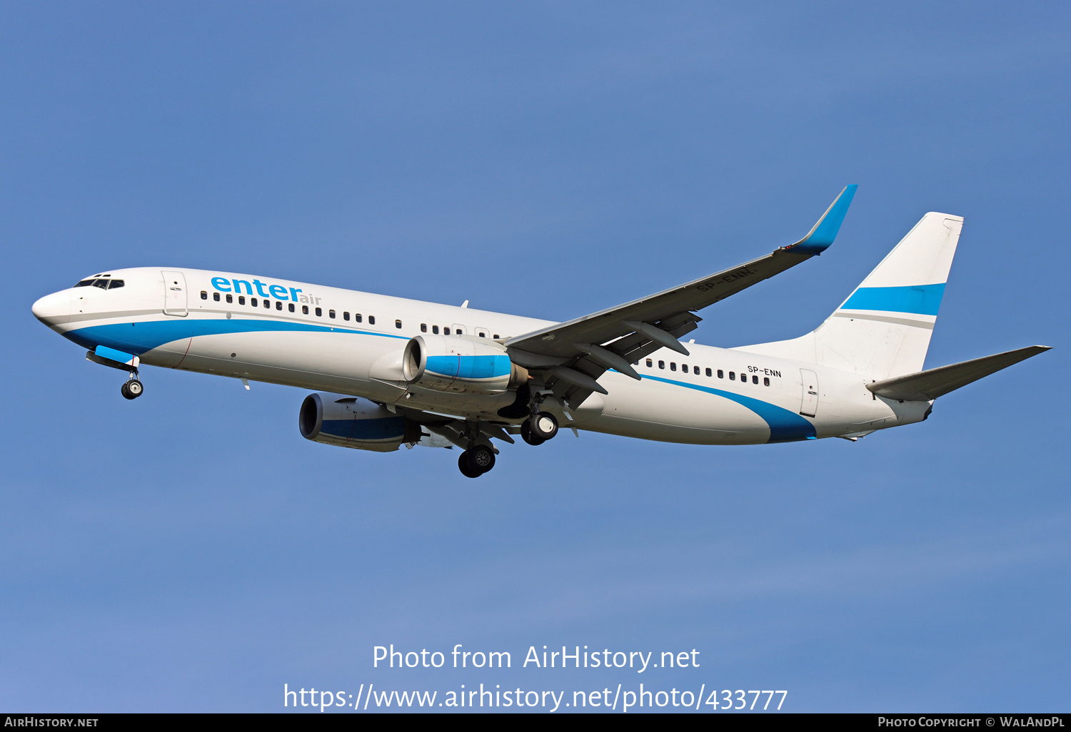 Aircraft Photo of SP-ENN | Boeing 737-8CX | Enter Air | AirHistory.net #433777