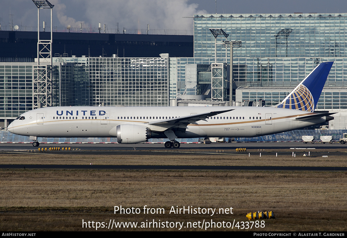 Aircraft Photo of N38950 | Boeing 787-9 Dreamliner | United Airlines | AirHistory.net #433788