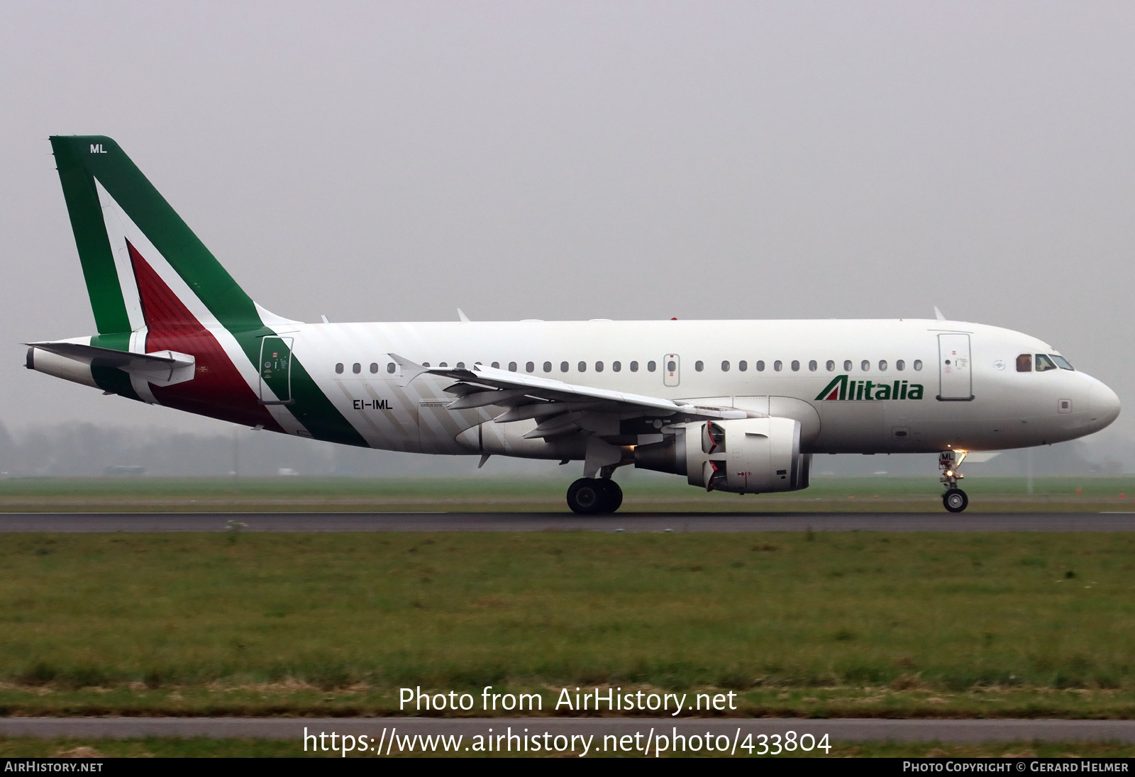 Aircraft Photo of EI-IML | Airbus A319-112 | Alitalia | AirHistory.net #433804