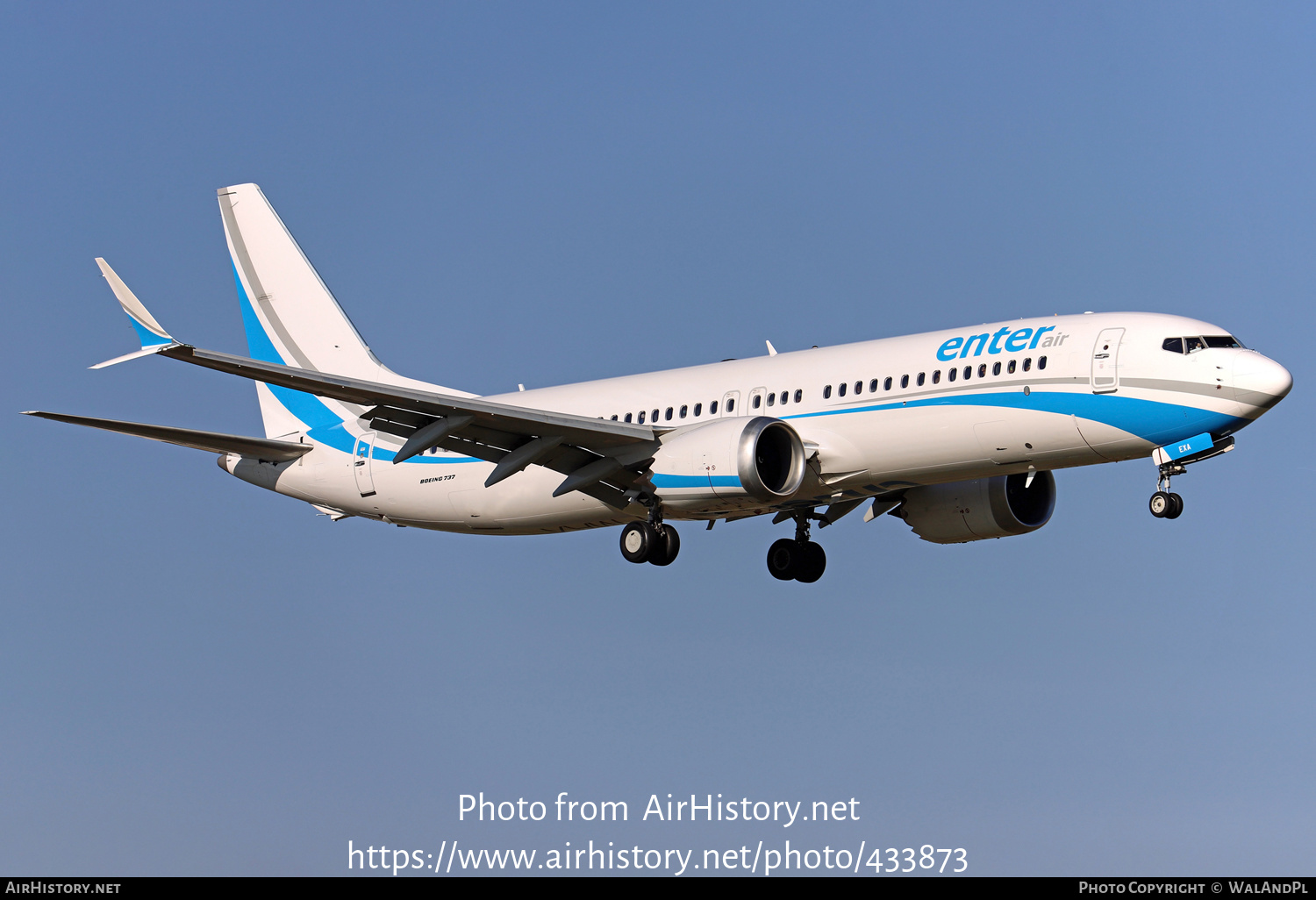 Aircraft Photo of SP-EXA | Boeing 737-8 Max 8 | Enter Air | AirHistory.net #433873