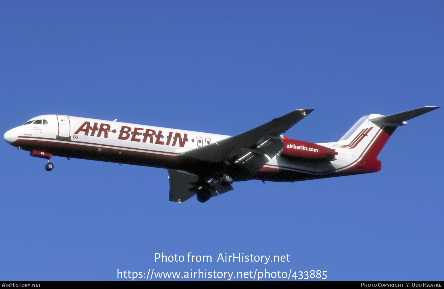 Aircraft Photo of D-AGPB | Fokker 100 (F28-0100) | Air Berlin | AirHistory.net #433885