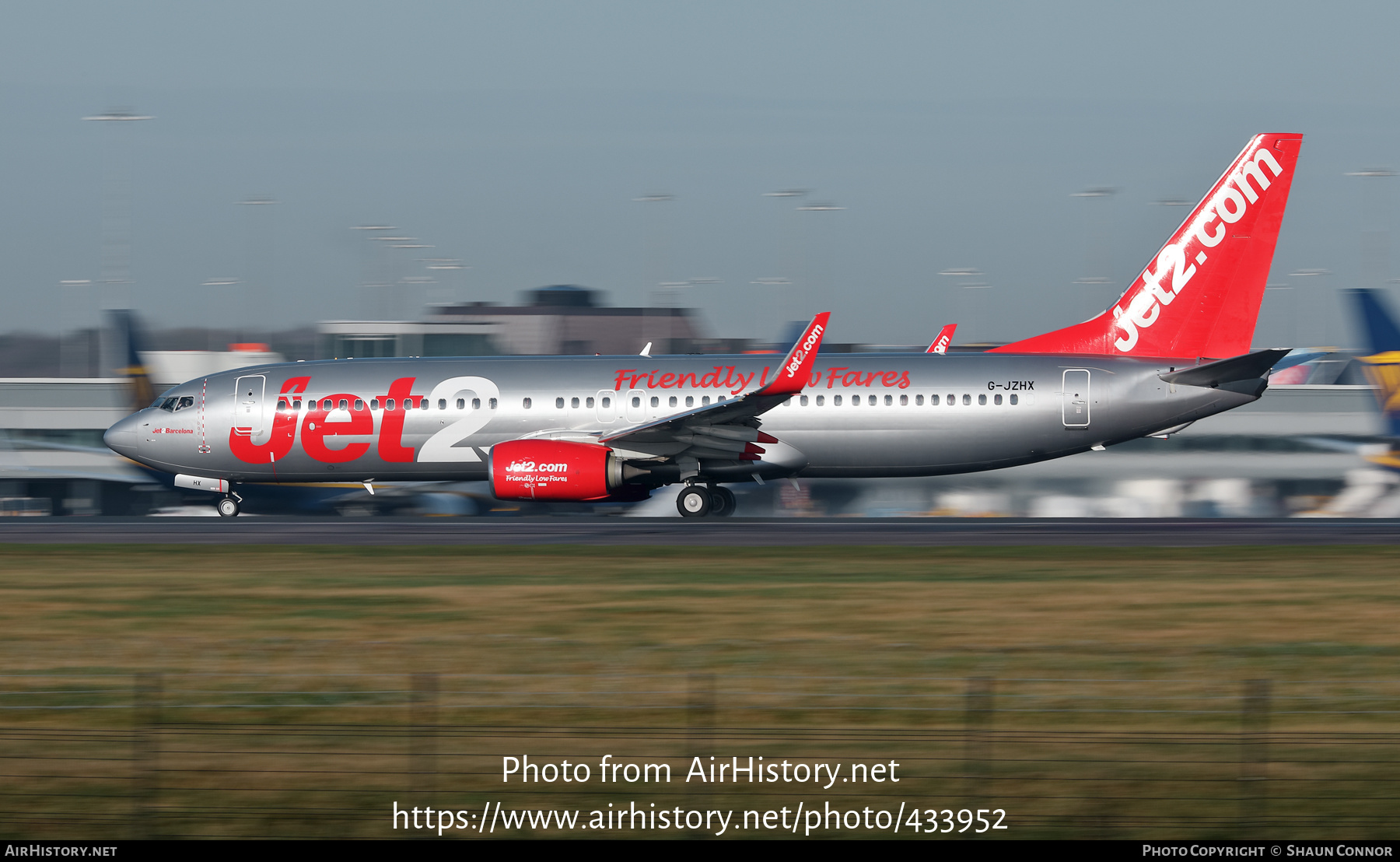 Aircraft Photo of G-JZHX | Boeing 737-800 | Jet2 | AirHistory.net #433952