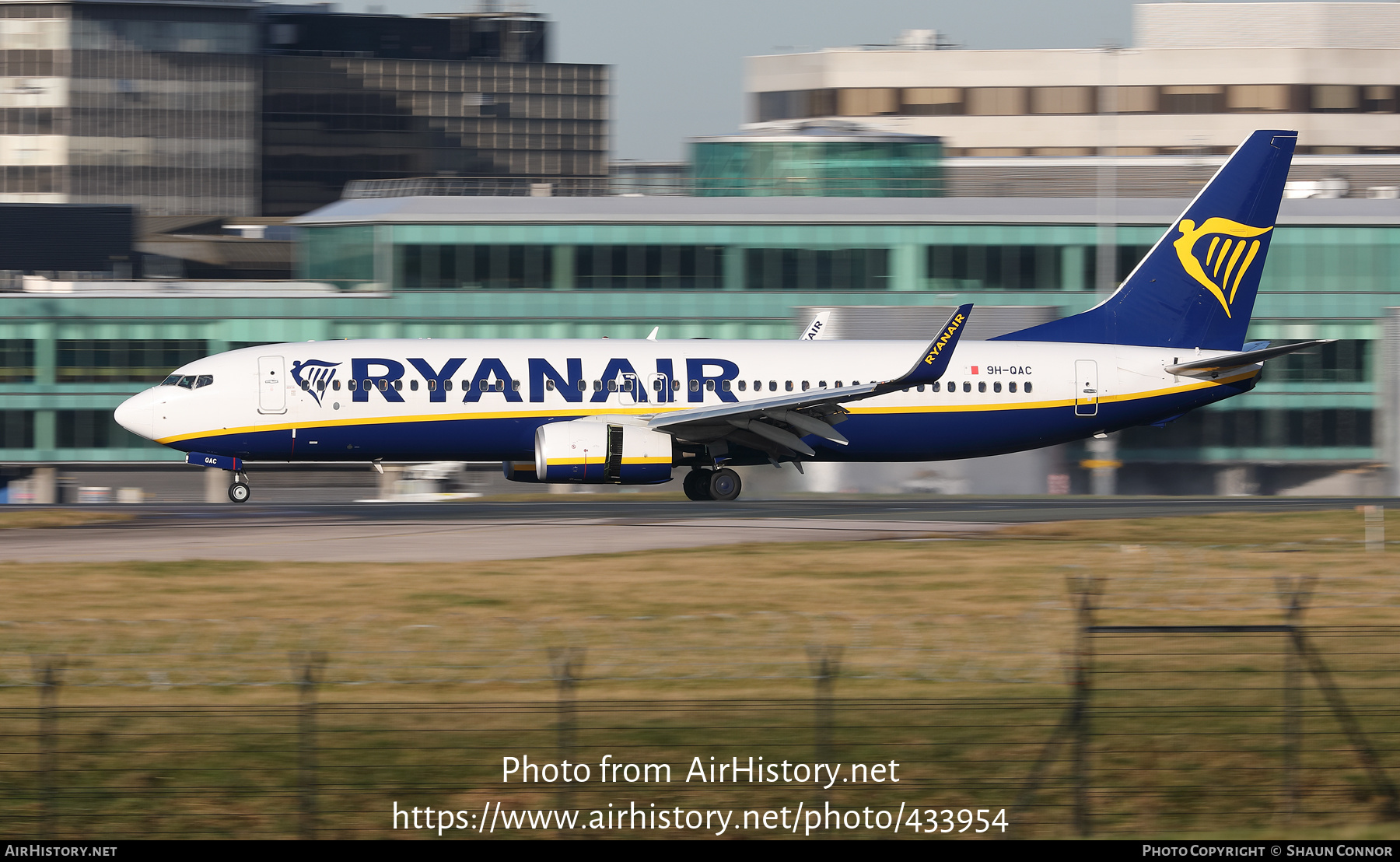 Aircraft Photo of 9H-QAC | Boeing 737-800 | Ryanair | AirHistory.net #433954