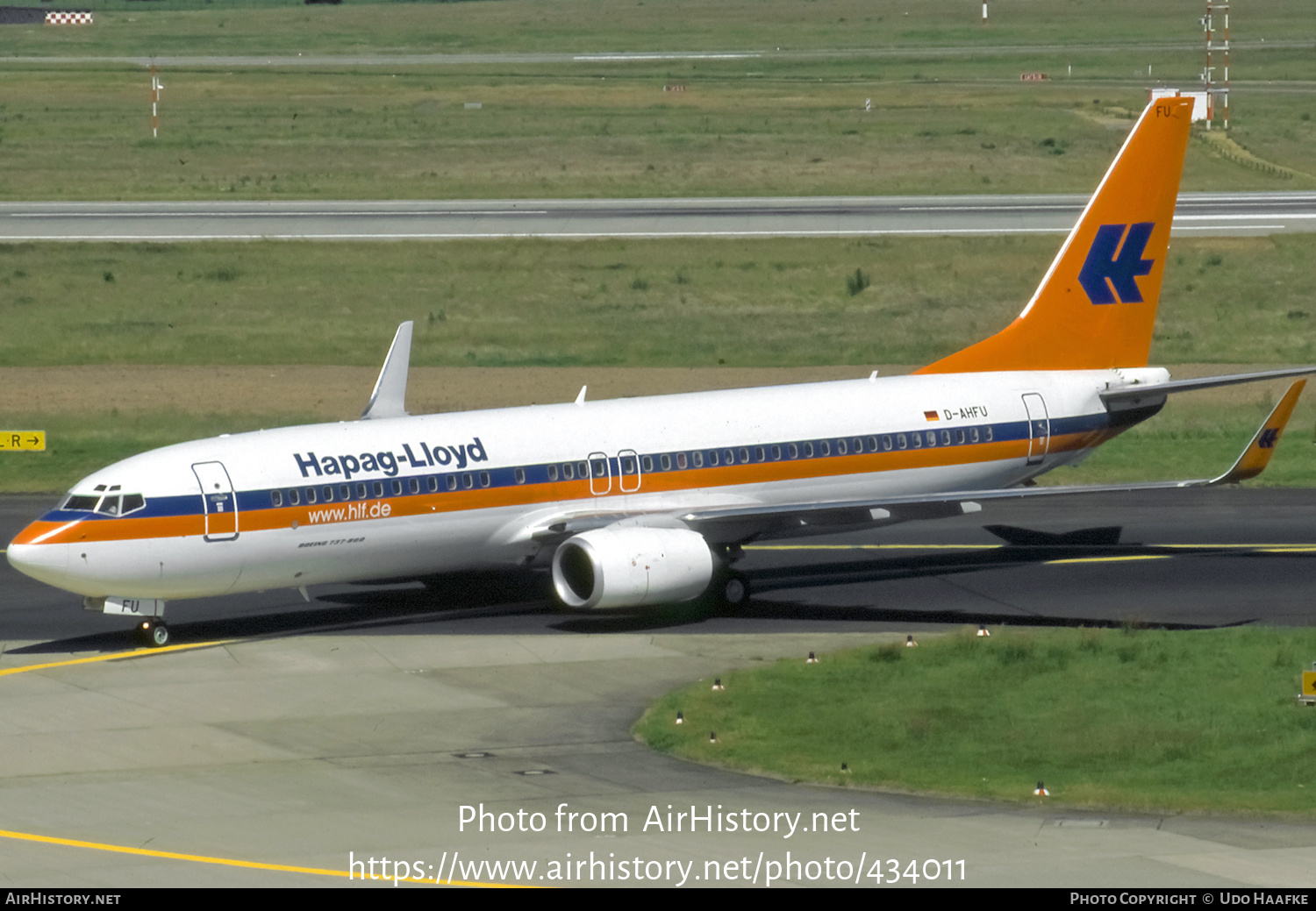 Aircraft Photo of D-AHFU | Boeing 737-8K5 | Hapag-Lloyd | AirHistory.net #434011