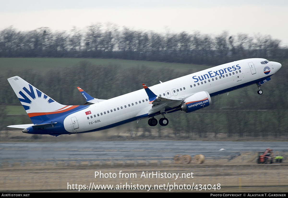 Aircraft Photo of TC-SOL | Boeing 737-8 Max 8 | SunExpress | AirHistory.net #434048