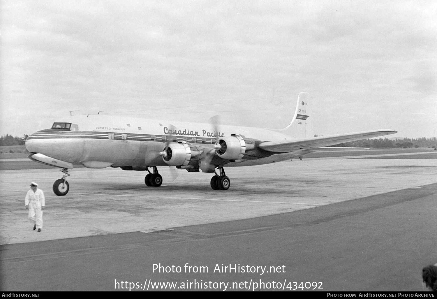 Aircraft Photo of CF-CUO | Douglas DC-6B | Canadian Pacific Airlines | AirHistory.net #434092