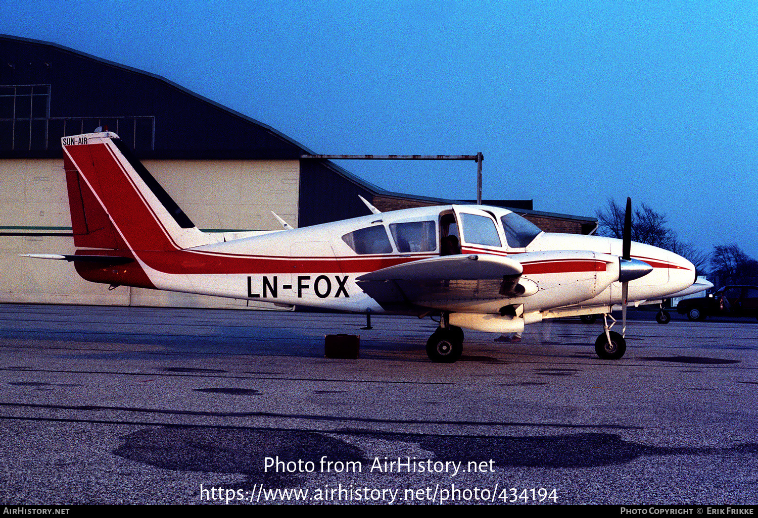 Aircraft Photo of LN-FOX | Piper PA-23-250 Aztec D | AirHistory.net #434194