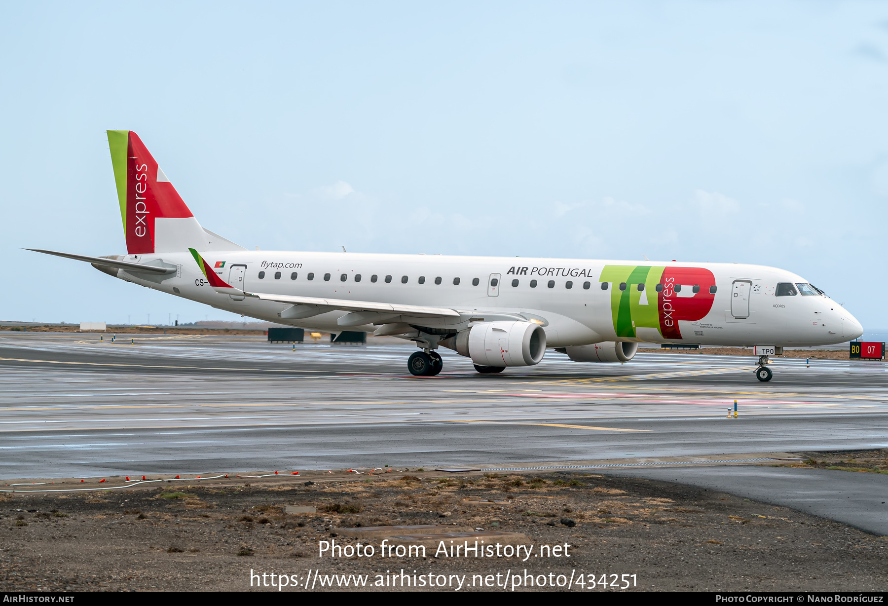 Aircraft Photo of CS-TPO | Embraer 190LR (ERJ-190-100LR) | TAP Air Portugal Express | AirHistory.net #434251