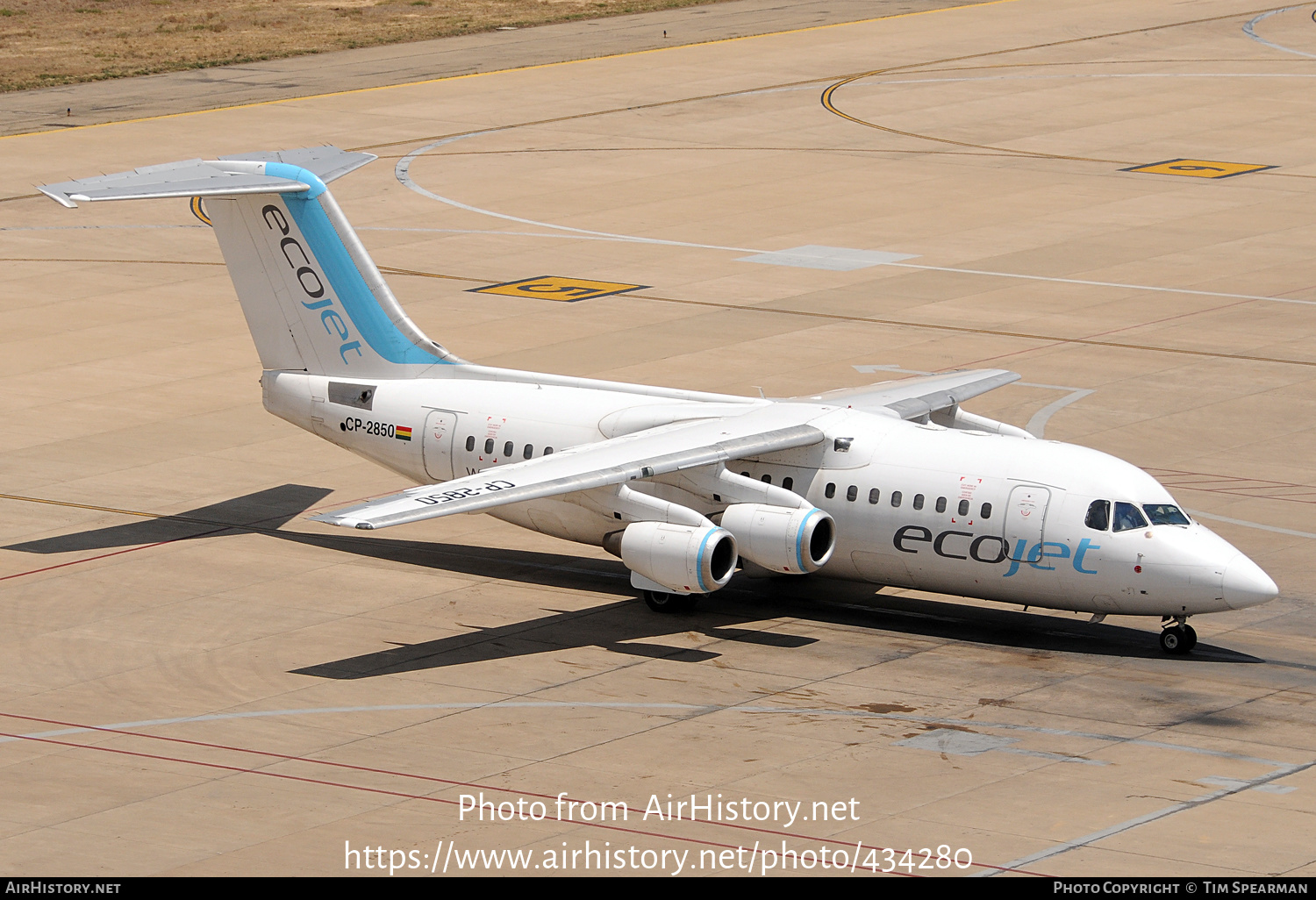 Aircraft Photo of CP-2850 | BAE Systems Avro 146-RJ85 | Linea Aérea Ecojet | AirHistory.net #434280