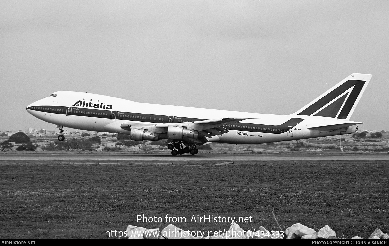 Aircraft Photo of I-DEMU | Boeing 747-243B | Alitalia | AirHistory.net #434333