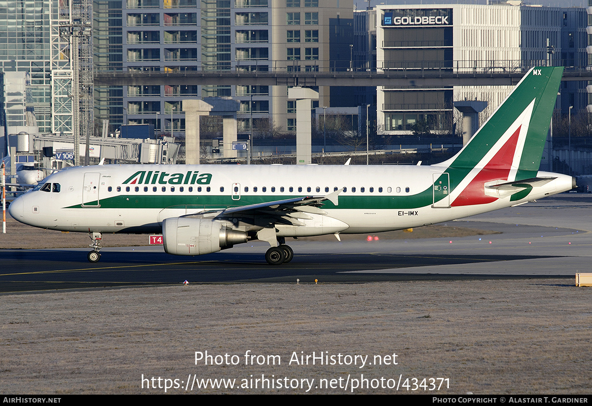 Aircraft Photo of EI-IMX | Airbus A319-111 | Alitalia | AirHistory.net #434371