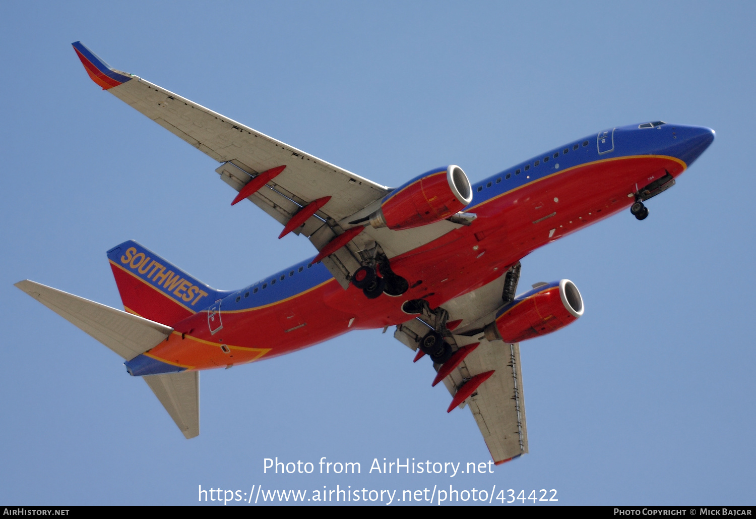 Aircraft Photo of N794SW | Boeing 737-7H4 | Southwest Airlines | AirHistory.net #434422